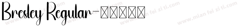 Bresley Regular字体转换